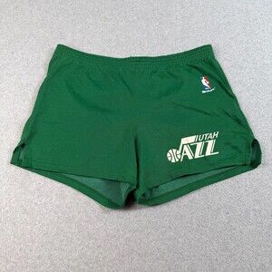 Vintage Utah Jazz MacGregor Sand-Knit Shorts Mens XL Green NBA Basketball USA